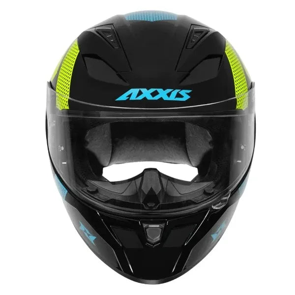 AXXIS Ff117B Segment Squame E7 Fluor Gloss Full Face Helmet