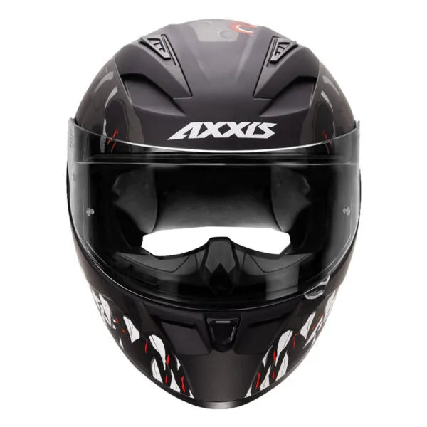 AXXIS Seg Dot Scratch B2 Mat Grey Full Face Helmet