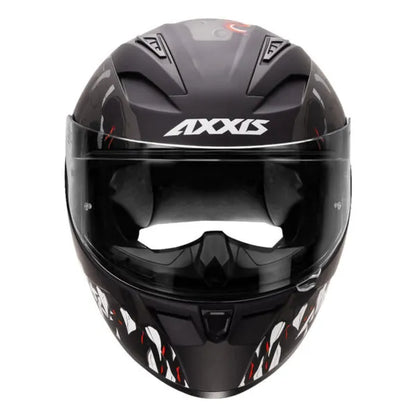 AXXIS Seg Dot Scratch B2 Mat Grey Full Face Helmet