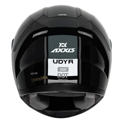 AXXIS Seg Udyr B2 Gloss Black White Full Face Helmet