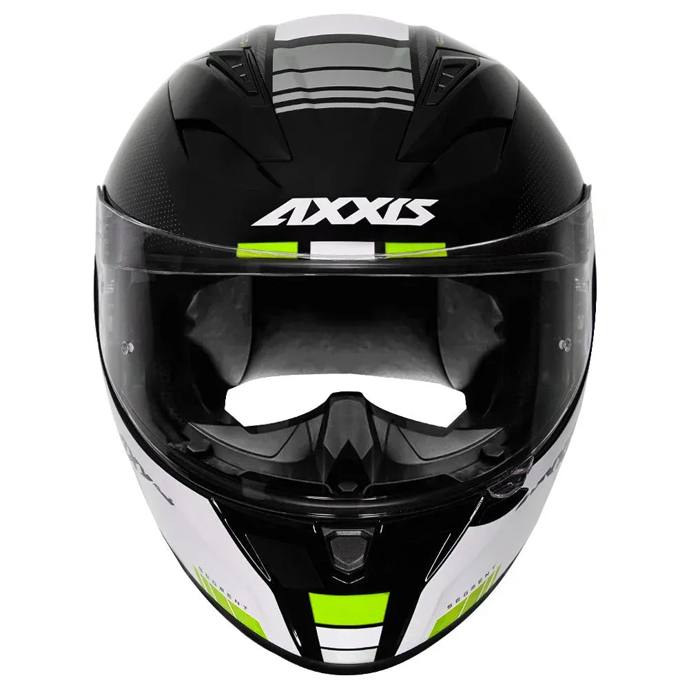 AXXIS Seg Udyr B3 Gloss Black Neon Yellow Full Face Helmet