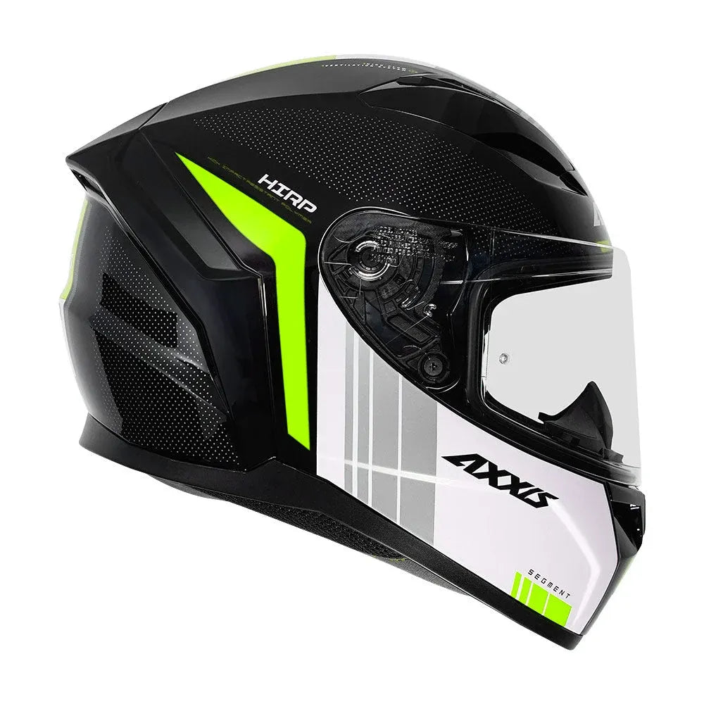 AXXIS Seg Udyr B3 Gloss Black Neon Yellow Full Face Helmet