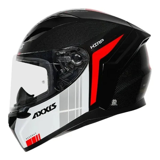 AXXIS Seg Udyr B5 Gloss Black Red Full Face Helmet