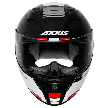 AXXIS Seg Udyr B5 Gloss Black Red Full Face Helmet