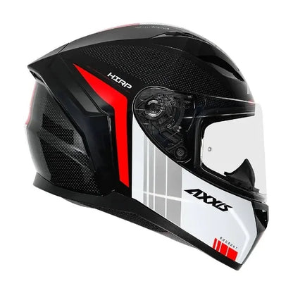 AXXIS Seg Udyr B5 Gloss Black Red Full Face Helmet