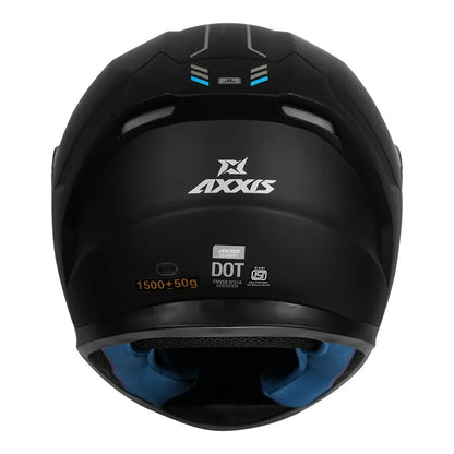 AXXIS Segment Solid Matt Black Full Face Helmet