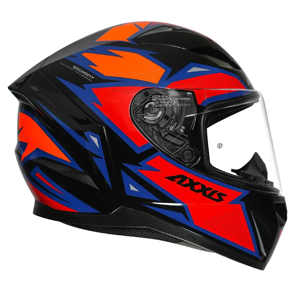 AXXIS Axxs Seg Dot Mad B5 Gloss Red Full Face Helmet