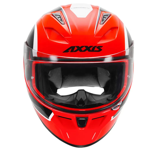 AXXIS Axxs Seg Fot Sinner F5 Gloss Red Full Face Helmet
