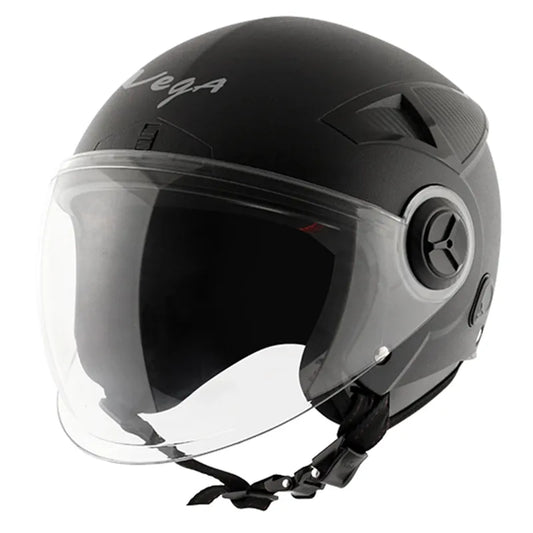 VEGA Blaze Black Half Face Helmet