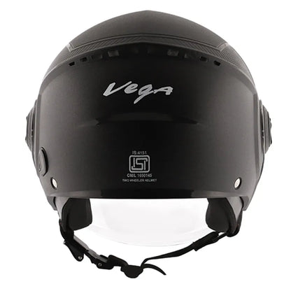 VEGA Blaze Black Half Face Helmet