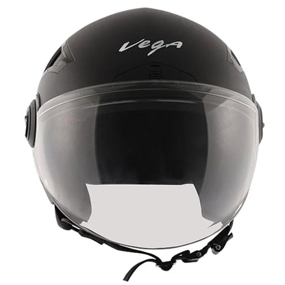 VEGA Blaze Black Half Face Helmet
