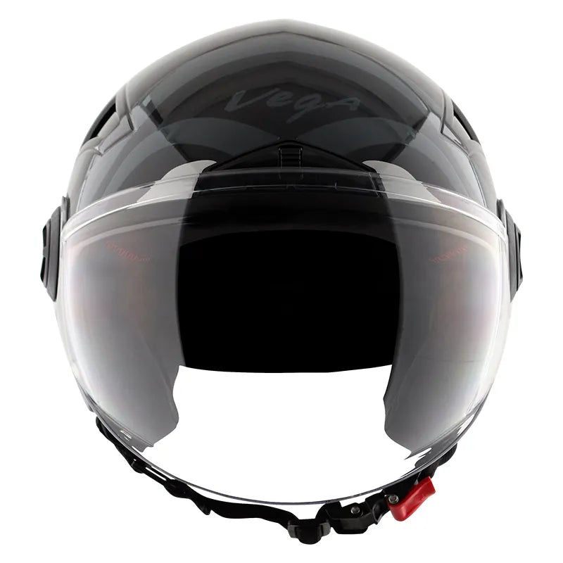VEGA Blaze Dx Bz1 Black Grey Half Face Helmet