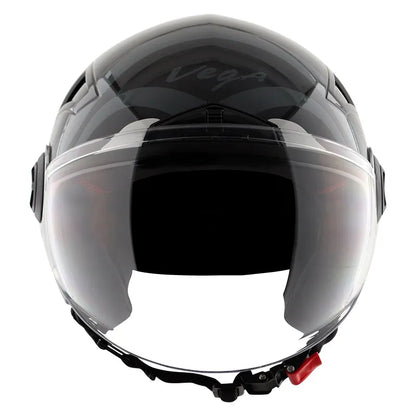 VEGA Blaze Dx Bz1 Black Grey Half Face Helmet