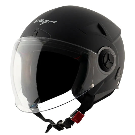 VEGA Blaze Dx Dull Black Half Face Helmet