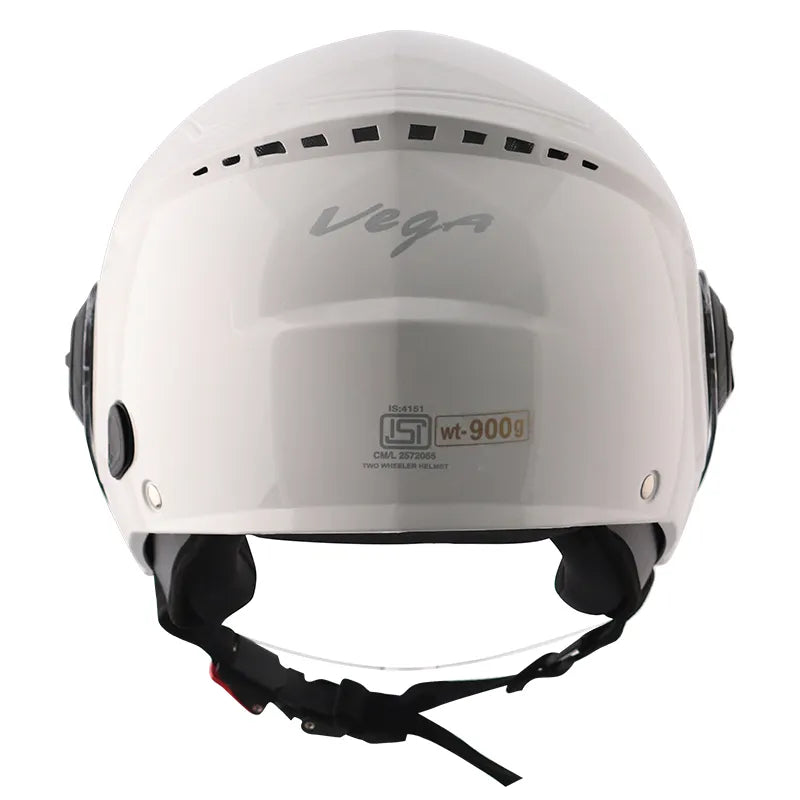 VEGA Blaze Dx White Half Face Helmet