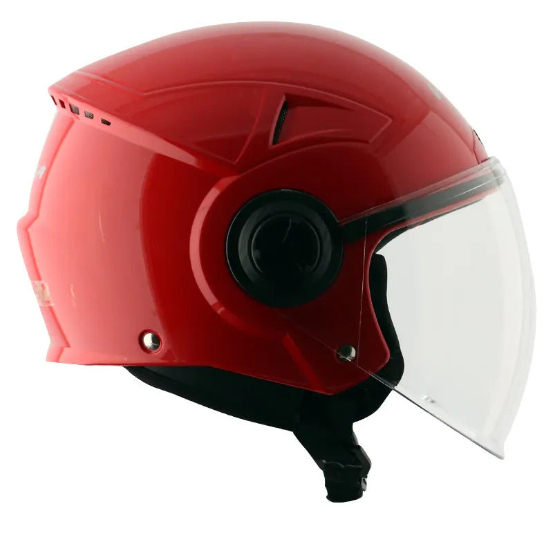 VEGA Blaze Red Half Face Helmet
