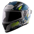 VEGA Bolt Bunny White Blue Full Face Helmet