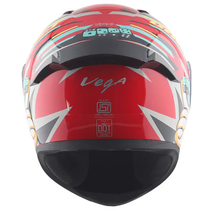 VEGA Bolt Dx Dice Red Black Full Face Helmet