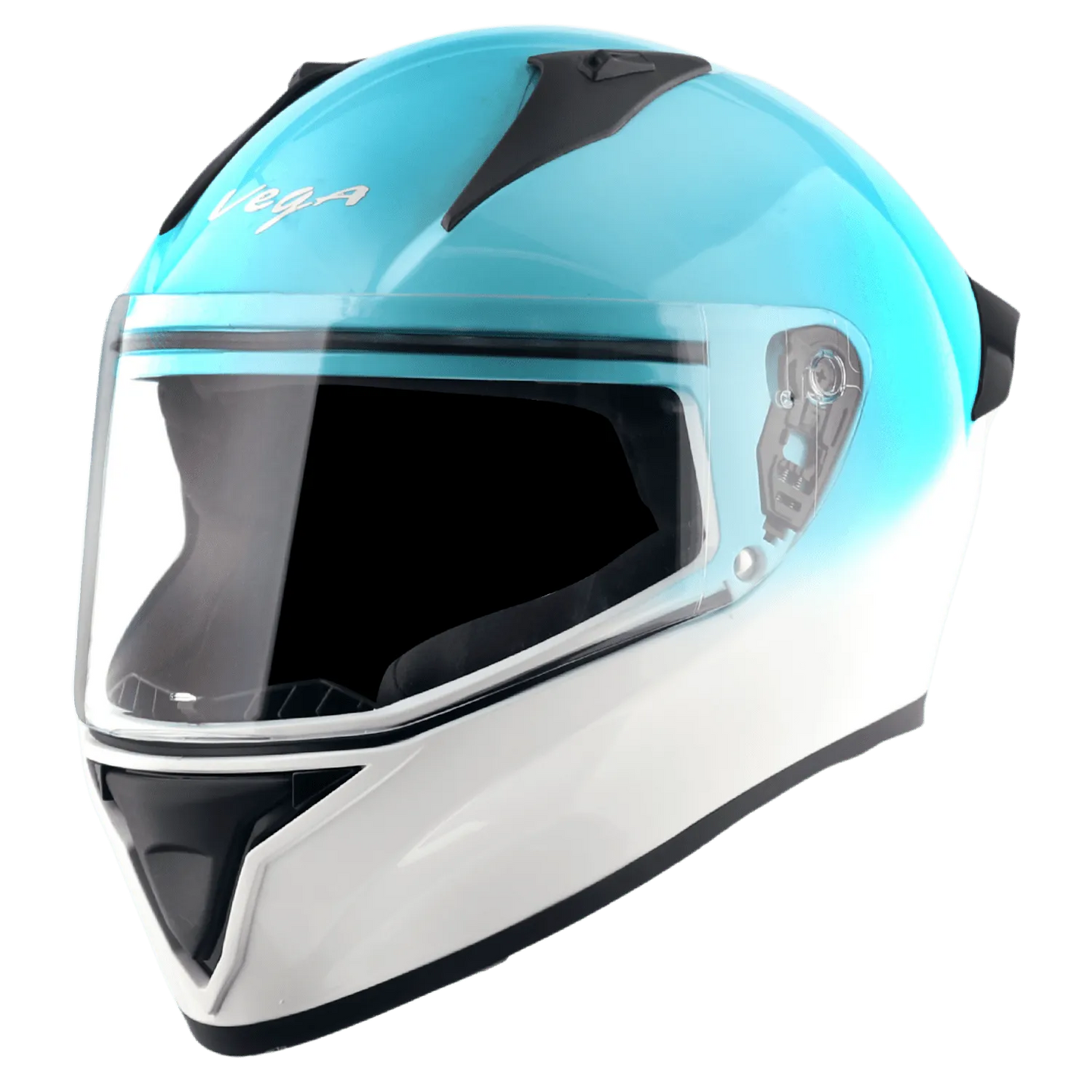 VEGA Bolt Dx Dual White Blue Full Face Helmet