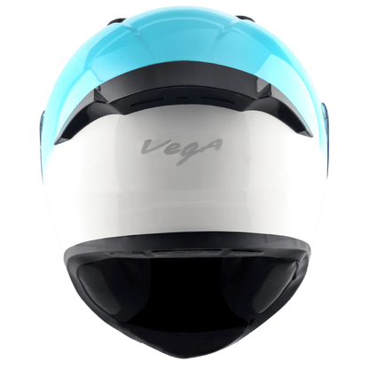 VEGA Bolt Dx Dual White Blue Full Face Helmet