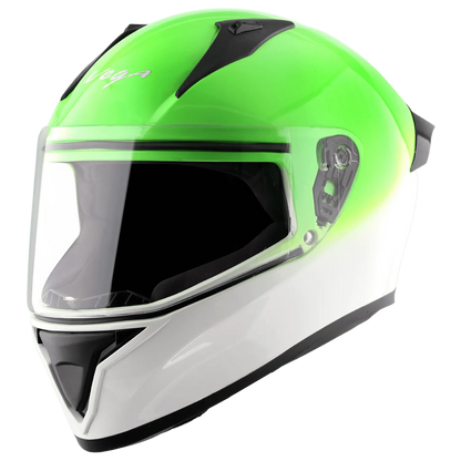 VEGA Bolt Dx Dual White Green Full Face Helmet