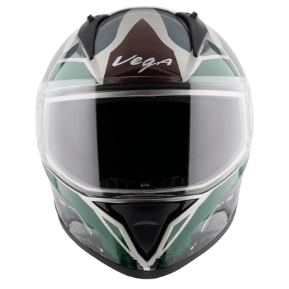 VEGA Bolt Dx Dull Battle Green Full Face Helmet