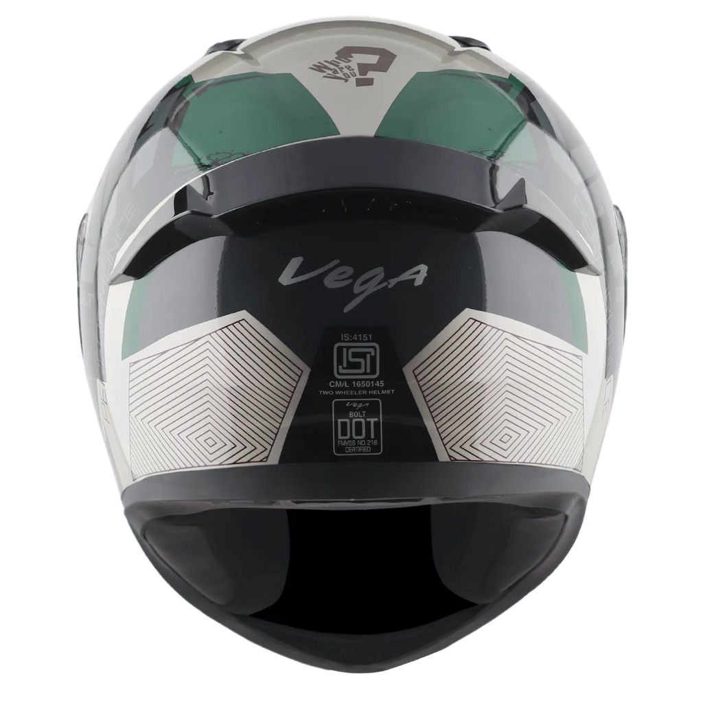VEGA Bolt Dx Dull Battle Green Full Face Helmet