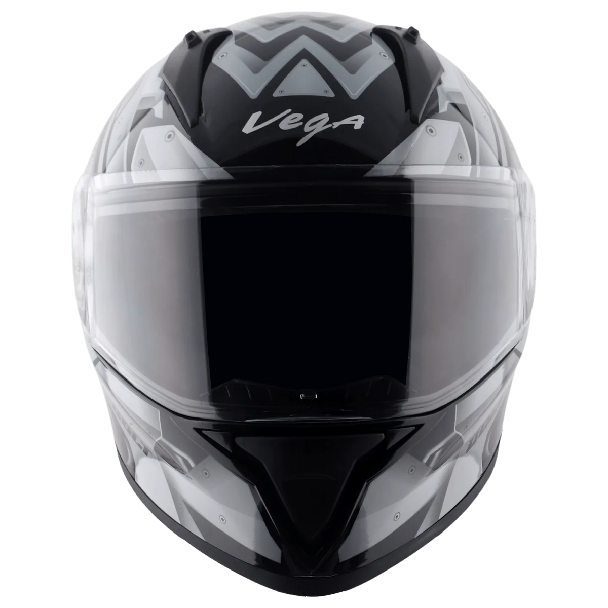 VEGA Bolt Dx Martial Black Grey Full Face Helmet