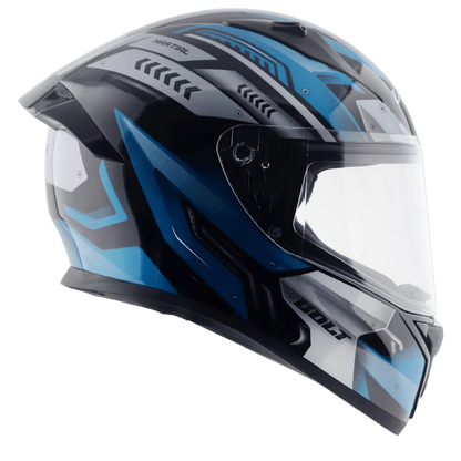 VEGA Bolt Dx Martial Black M Blue Full Face Helmet