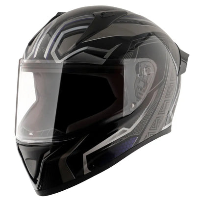 VEGA Bolt Dx Marvel Black Panther Silver Full Face Helmet