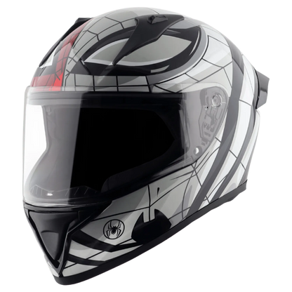 VEGA Bolt Dx Marvel Spider Man Black Red Full Face Helmet