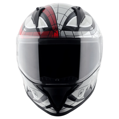 VEGA Bolt Dx Marvel Spider Man Black Red Full Face Helmet