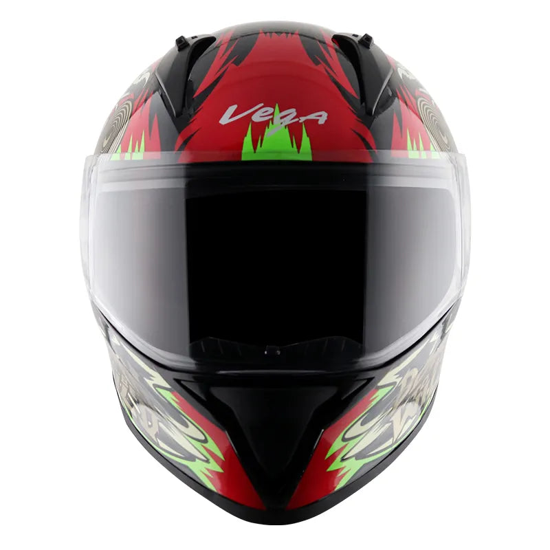 VEGA Bolt Dx Wild Black Yellow Full Face Helmet