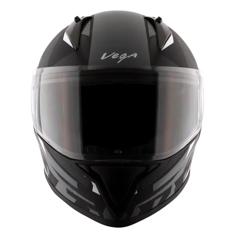 VEGA Bolt Macho Black Grey Full Face Helmet