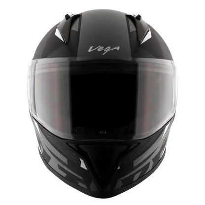 VEGA Bolt Macho Black Grey Full Face Helmet
