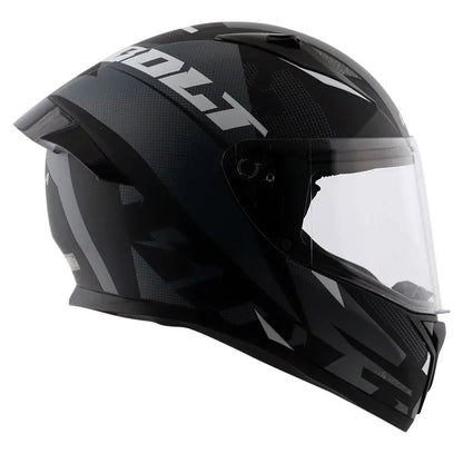 VEGA Bolt Macho Black Grey Full Face Helmet