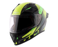 VEGA Bolt Macho Black Neon Yellow Full Face Helmet