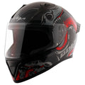VEGA Bolt Octopus Black Red Full Face Helmet