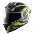 VEGA Bolt Rapid White Neon Yellow Full Face Helmet