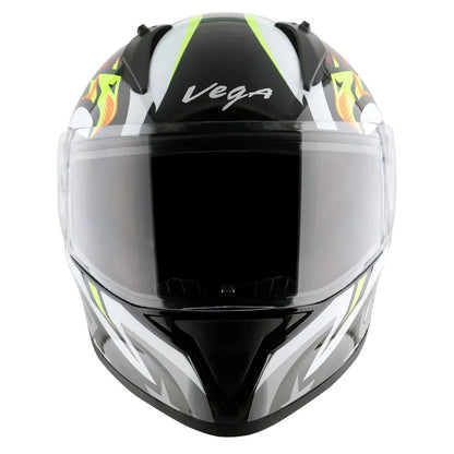 VEGA Bolt Speed Dx Black Red Full Face Helmet