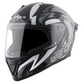 VEGA Bolt Superhero Black Grey Full Face Helmet