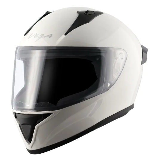 VEGA Bolt White Full Face Helmet