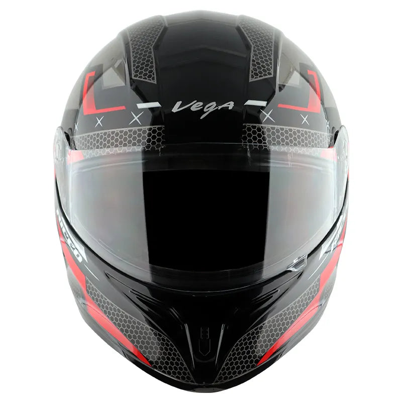 VEGA Breeze Dx Ricco Black Red Full Face Helmet
