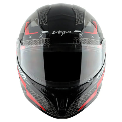 VEGA Breeze Dx Ricco Black Red Full Face Helmet