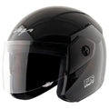 VEGA Buds Dx Without Peak Black Half Face Helmet