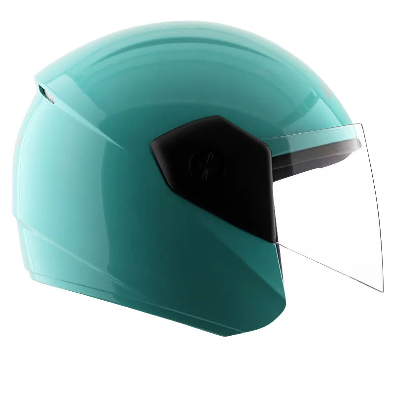 VEGA Buds Dx Without Peak Mint Half Face Helmet