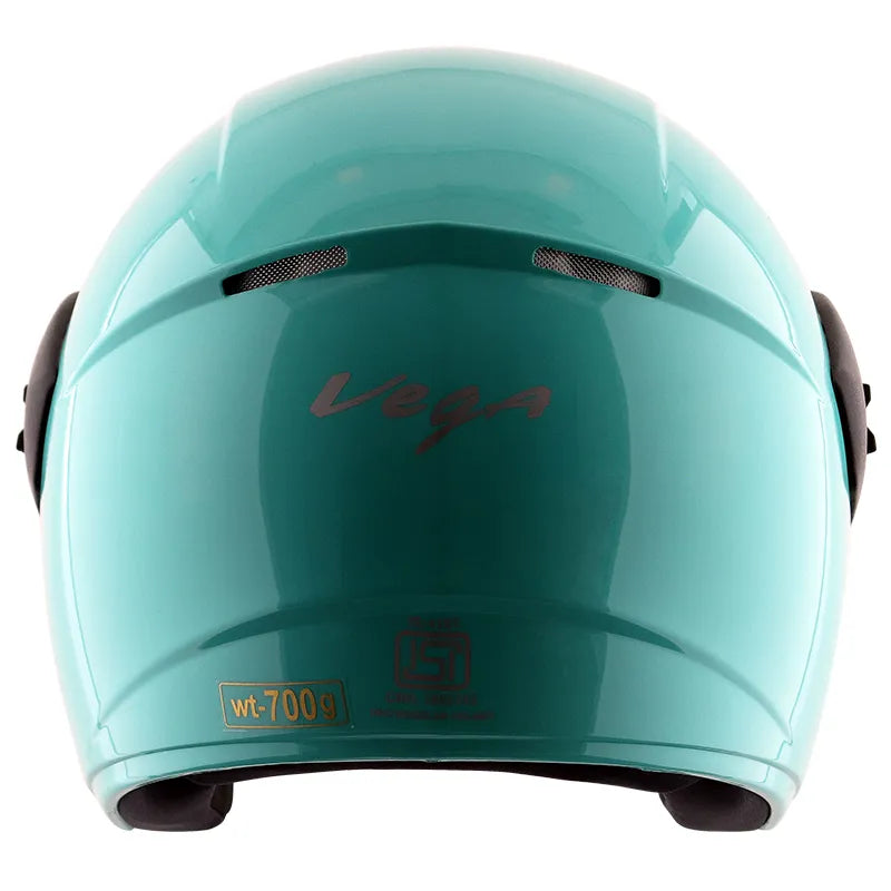 VEGA Buds Dx Without Peak Mint Half Face Helmet