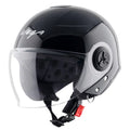 Vega Chap Dx Sold Black Half Face Helmet