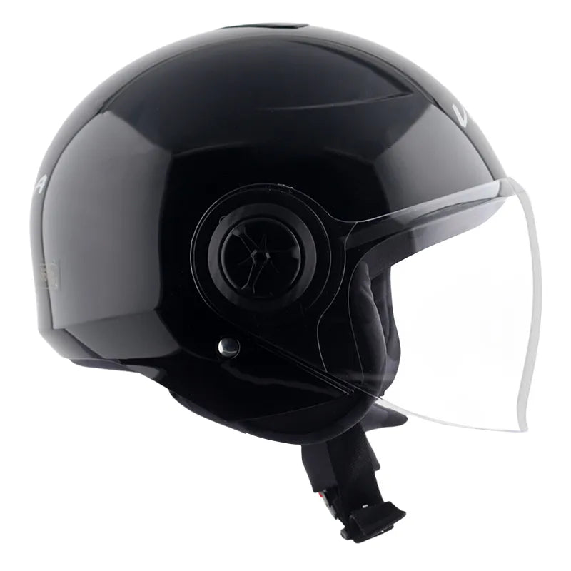 VEGA Chap Dx Sold Black Half Face Helmet