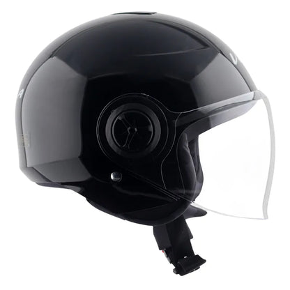 VEGA Chap Dx Sold Black Half Face Helmet